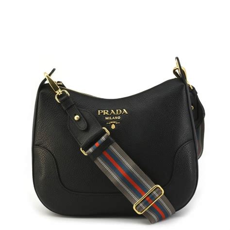 prada vitello phenix boston black|Prada Vitello Phenix Black Leather Flap Crossbody Bag.